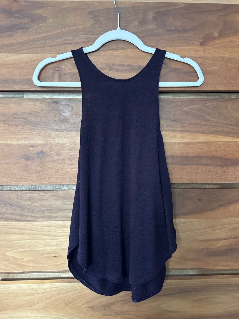 Aritzia Dark Purple Racerback Tank Top